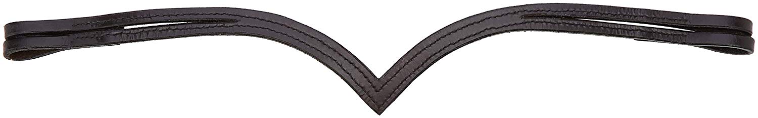 Cwell Equine Ve Side Split 4 Rows Clear Crystal Browband Great Gift *offer* Brown F/C/P (Full 16 Inches) - Image 2