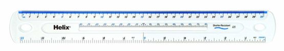 Helix 12 inch 30cm Premium Shatter Resistant Ruler - Image 2