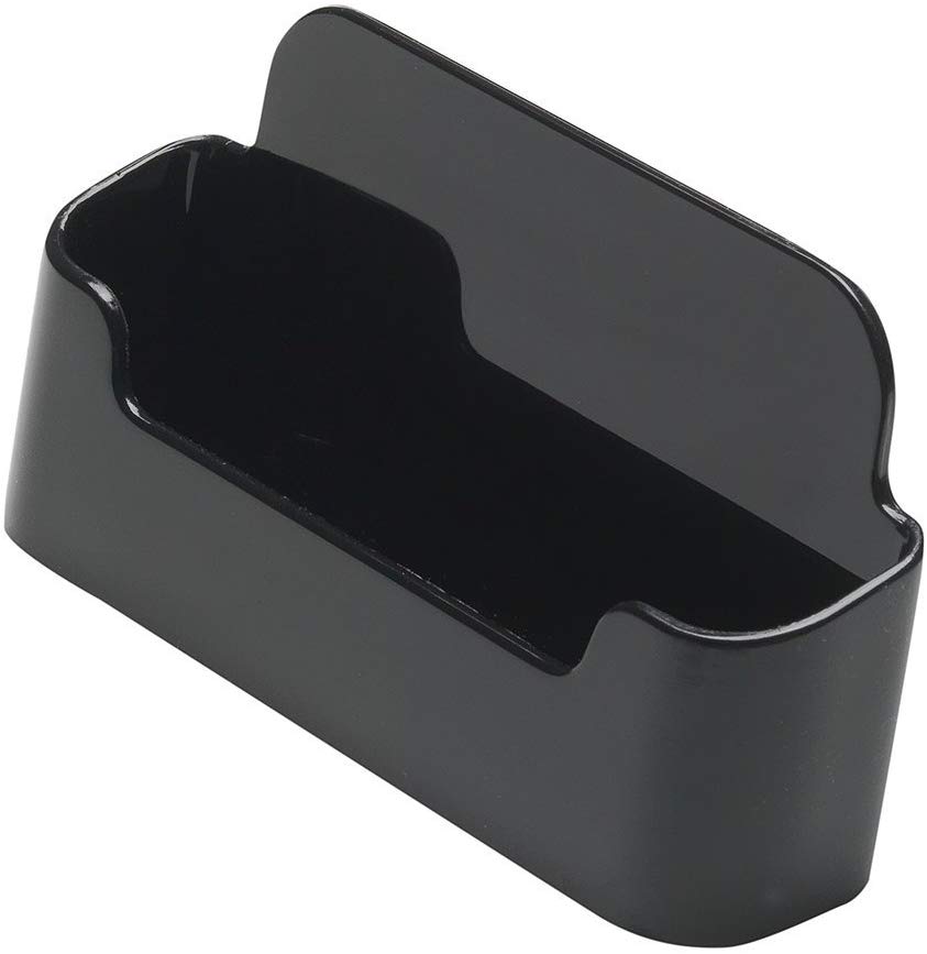 Deflecto Single Landscape Business Card Holder 70104 - Black, Pack of 1 - Image 3