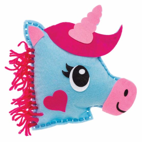 Baker Ross AW623 Unicorn Cushion Sewing Kits (Pack of 2), Assorted - Image 3