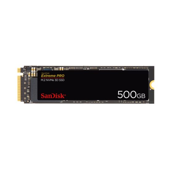 SanDisk SDSSDXPM2-500G-G25 Extreme PRO 500 GB M.2 NVMe 3D SSD, Black