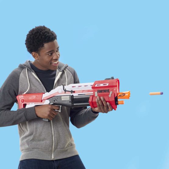 Nerf Fortnite TS Blaster -- Pump Action Dart Blaster, 8 Official Mega Fortnite Darts, Dart Storage Stock -- For Youth, Teens, Adults - Image 4