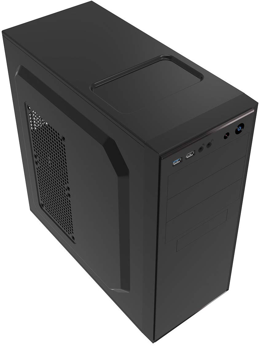 CiT Jet Stream Office PC Case with 500W Power Supply, ATX, Micro-ATX & Mini-ITX Support, 2x USB 3.0 - Image 3