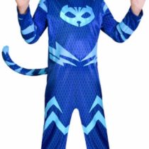 amscan 10132229 YOYO - CATBOY Jumpsuit Costume Set Design-1pc, Blue, Kids 3-4 Years