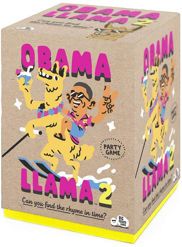 Obama Llama 2: Hilarious Rhyming Charades Game, Multicolor, Small
