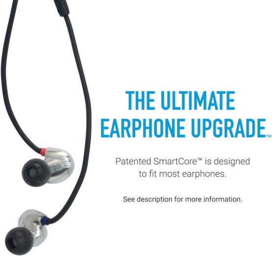 Comply SmartCore Audio Pro Premium Memory Foam Earphone Tips, Fits Most Earphones, Noise Cancelling Soft Earbud Tips Conform to Your Ear for A Comfortable Secure Fit, with WaxGuard (Medium, 3 Pairs) - Image 2