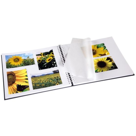 Hama Fine Art Spiral Bound Album, 36 x 32 cm, 50 White Pages | Grey - Image 2