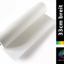 OfficeTree 50m Roll of Sketching Paper 33cm Width - 40g/m² Premium Quality - White - Sketching Paper for Technical Drawings