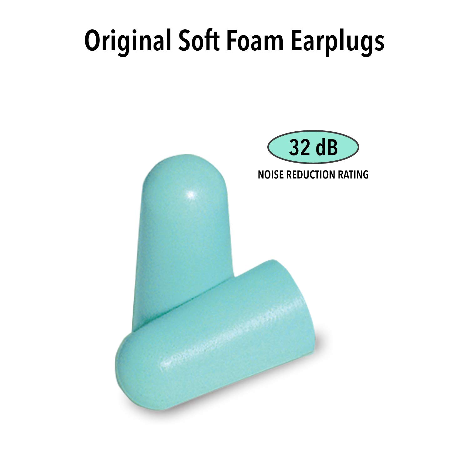 Mack's Ear Care Original Soft Foam Earplugs - Pack of 50 works, Mint Green, 50 Pair (Pack of 1) - Image 2