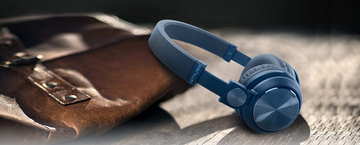 MUSE Headphone, Bluetooth, Rechargeable Battery, (M-276 BTB) Stereo Headphone, Adjustable Headband, Charge time 2 hours - Image 2