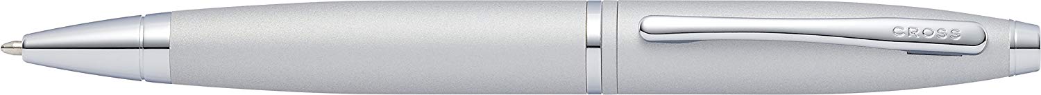 CROSS Calais Ballpoint Pen in Satin Chrome incl. Premium Gift Box - Refillable Medium Ballpen