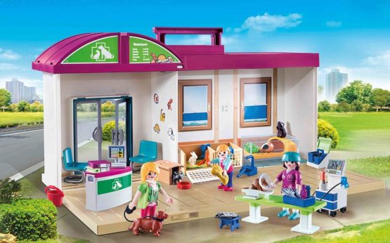 Playmobil City Life 70146 Take Along Vet Clinic with lots of equipment, animals and Playmobil figures, for Children 4+ - Image 2