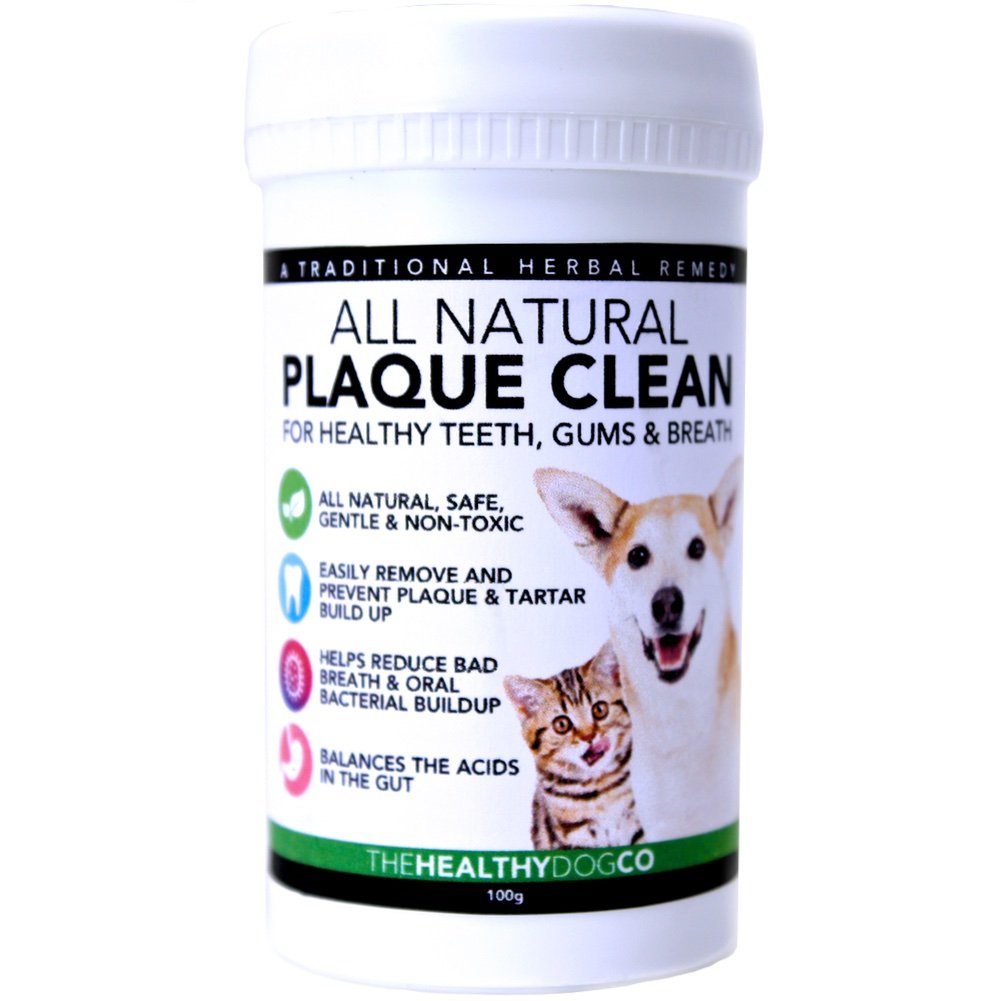 The Healthy Dog Co, Plaque Off Dogs, Natural Dog Breath Freshener, Reduce Plaque Buildup for Cats, Dog Dental Care Formula