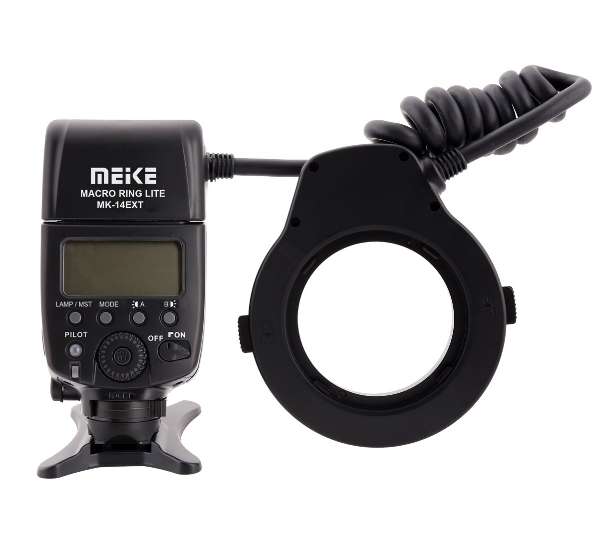 MK-14EXT Macro i-TTL Ring Flash Compatible with Nikon LED Auxiliary Light Standard ISO Hot Shoe, Black - Image 2