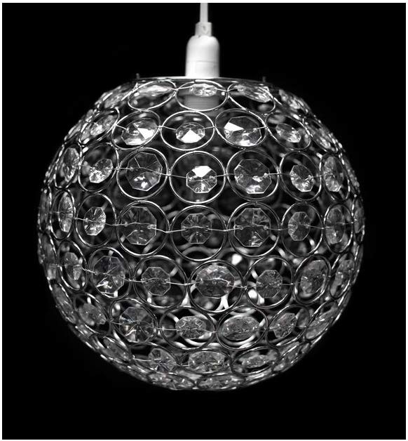 Innoteck Compact Acrylic Spherical Pendant Lampshade - Image 3