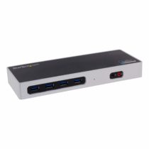 StarTech USB-C & USB-A Dock - Dual Monitor 4K 60Hz Dock DisplayPort + HDMI - Hybrid USB 3.0 Docking Station for USB-C or USB-A Laptops - 6x USB Type-A, GbE - USB 3.1 Gen 1 - Mac/Windows (DK30A2DH)