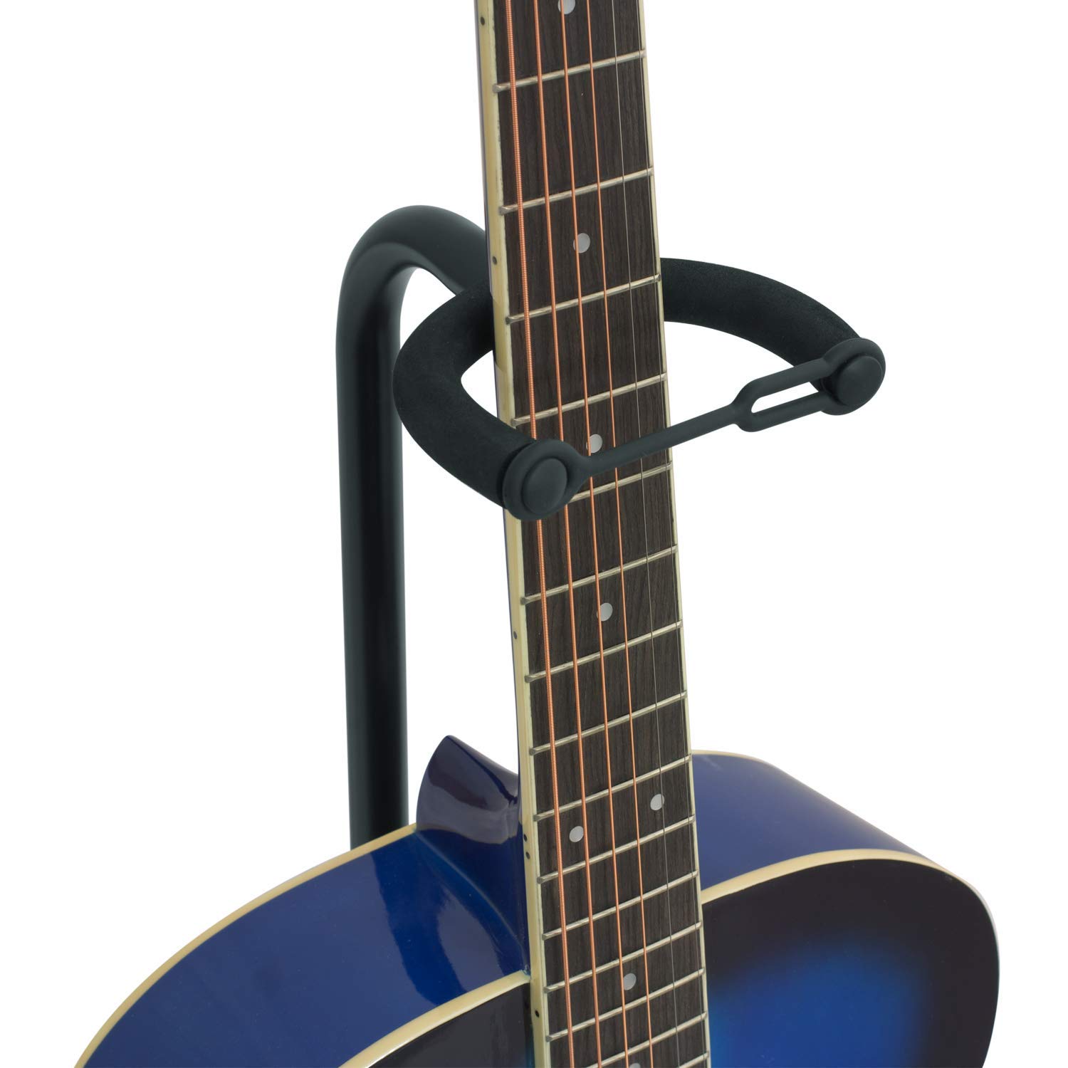 Tiger Universal Guitar Stand & 2 Packs of Electric Guitar Strings, black - Image 3