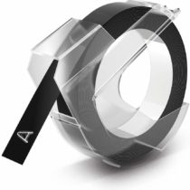 Dymo Embosser Tape 9 mm - White on Black