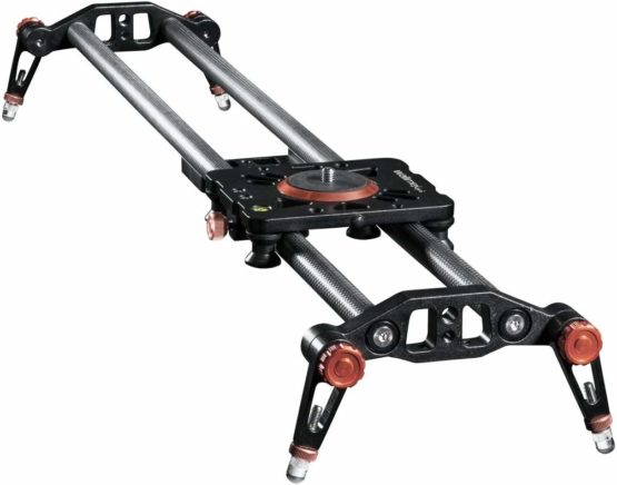walimex pro carbon Video Camera Slider Pro (Smooth Movements with Carry Case & Spirit Level – Black