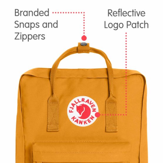 FJÄLLRÄVEN Unisex Backpack Kanken, Ochre, 38 x 27 x 13 cm, 16 L - Image 2