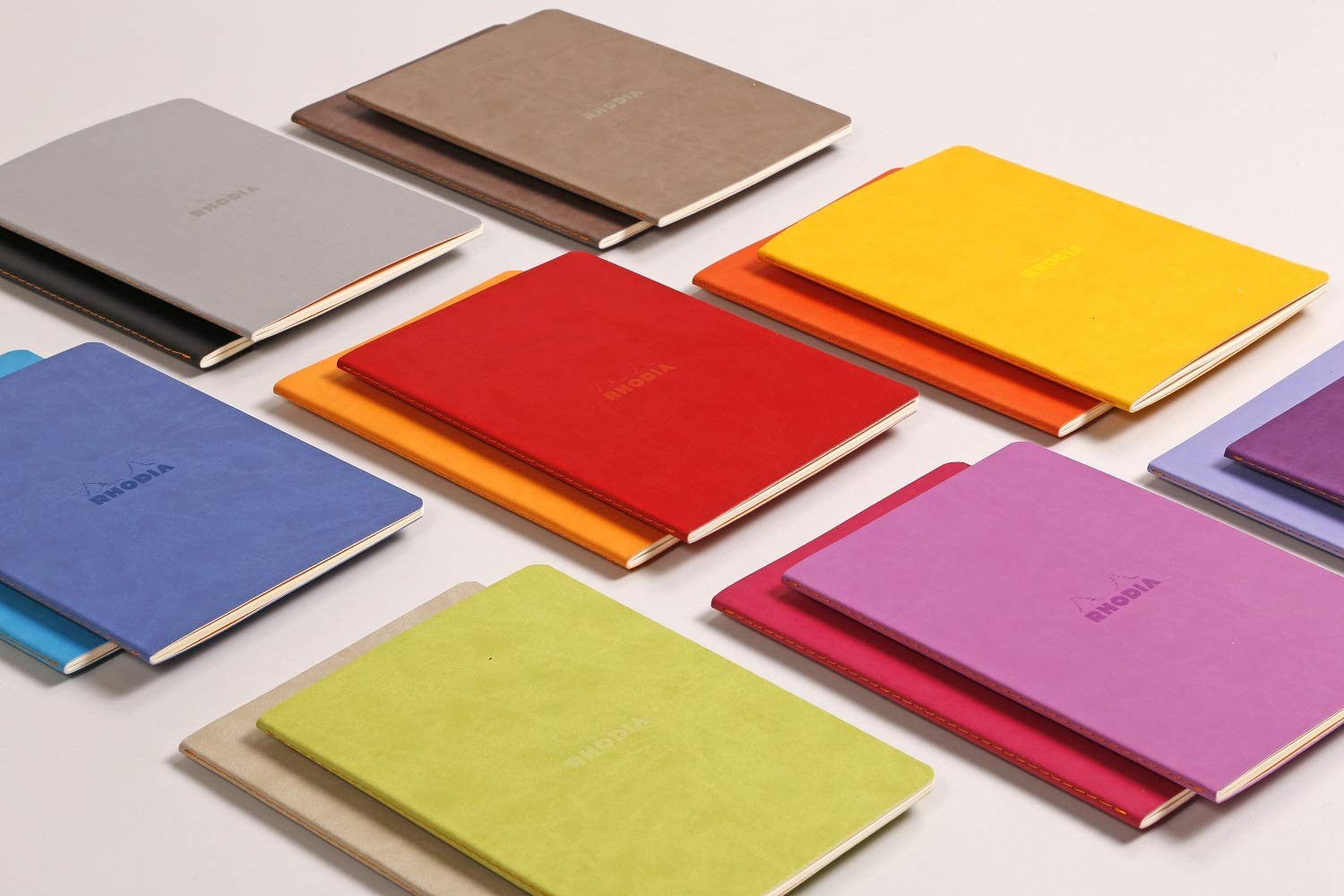 RHODIA 116415C, Soft Orange Textile Stitch Notebook, A5, Lined, 64 pages, Ivory Clairefontaine Paper 90 g/m - Image 4