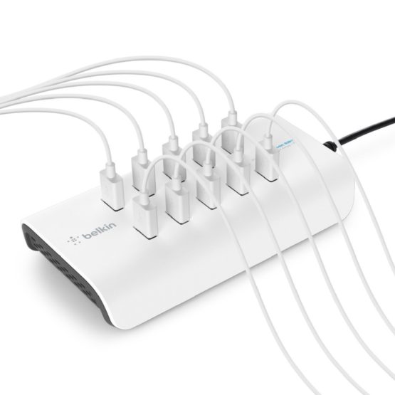 Belkin Rockstar 10-Port USB-A Charger (10 x 2.4 A Fast Charging), White - Image 3