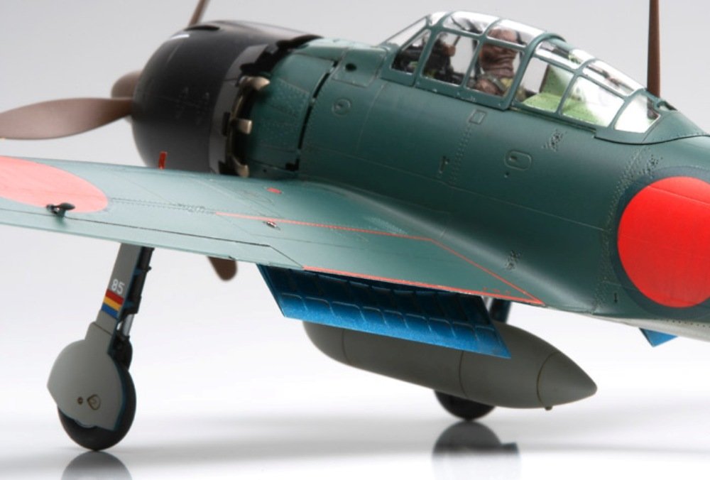 Tamiya 61103 Model Aeroplane A6M5/5A Zero Model 52 (1:48 Scale), Unvarnished, Small - Image 4