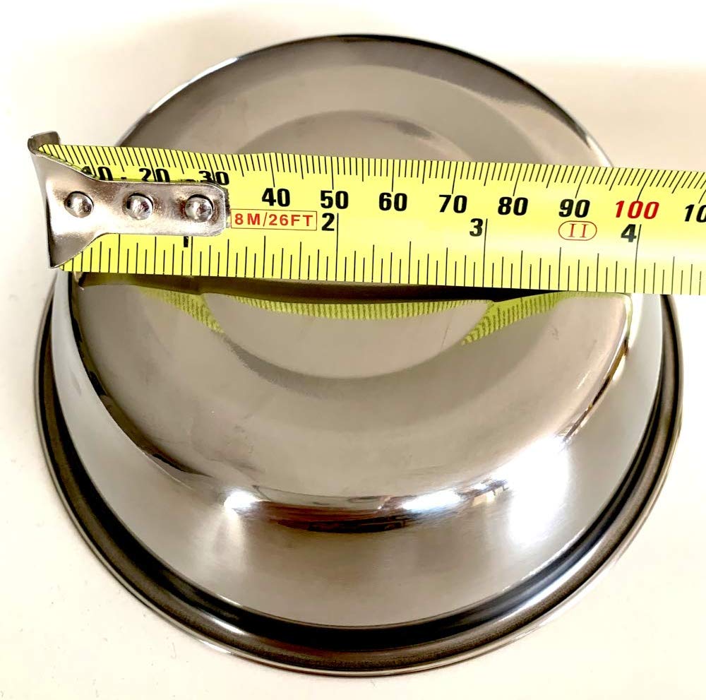 Bonza Two Piece Stainless Steel Dog Bowls for Pet Feeding Station. Perfect for Small Dogs and Cats, Silver, 2 Stainless Steel Bowls - Image 4