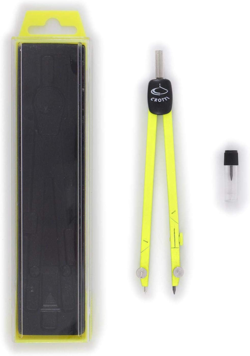 Technical Double Joint Compass with Lead – Neon Yellow. – BigaMart