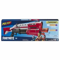 Nerf Fortnite TS Blaster -- Pump Action Dart Blaster, 8 Official Mega Fortnite Darts, Dart Storage Stock -- For Youth, Teens, Adults