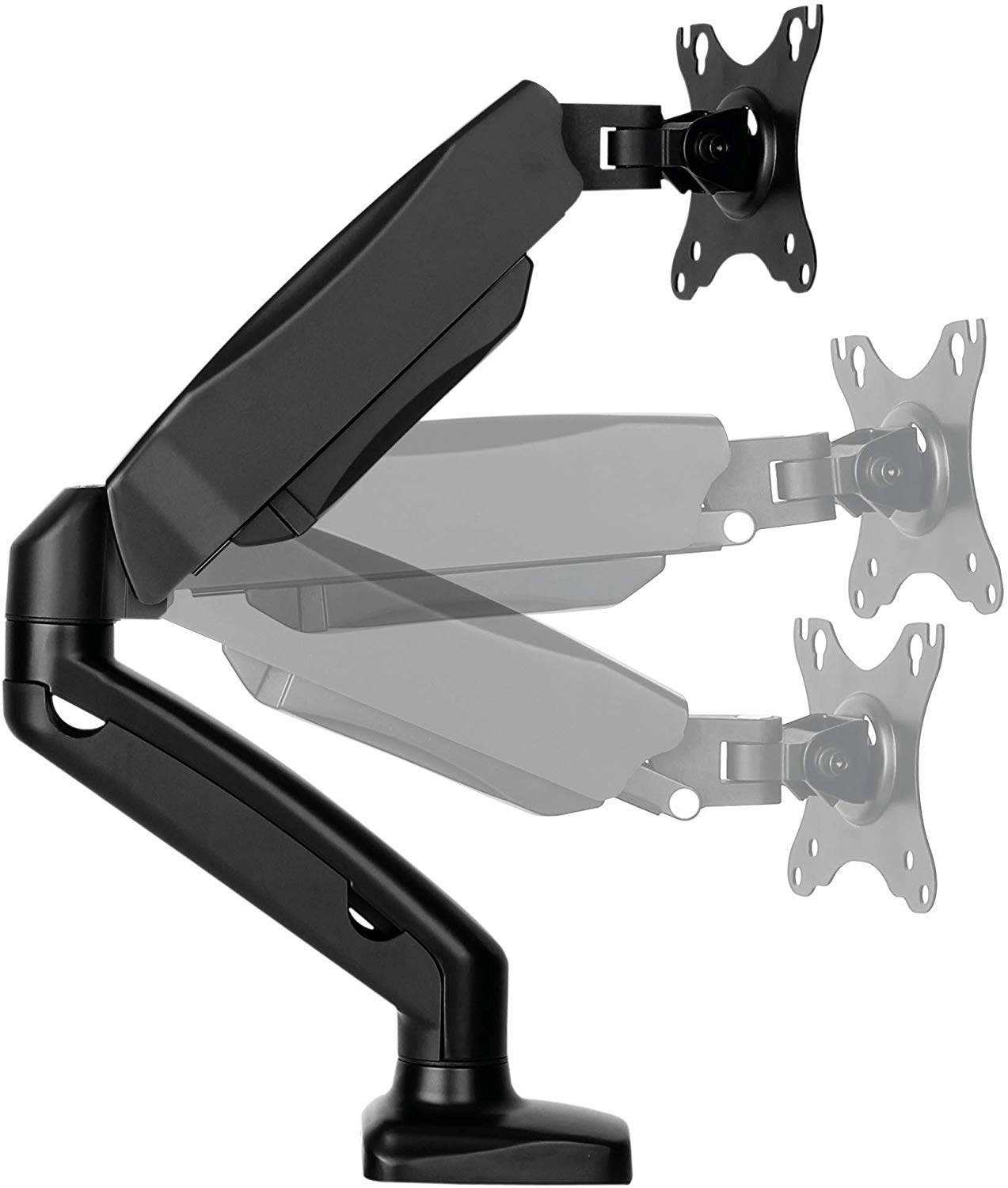 ICY BOX IB-MS303-T Monitor Desk Mount for Monitors up to 28 Inches (71 cm) Max. 6.5 kg, VESA 75 x 75 and 100 x 100 - Image 2