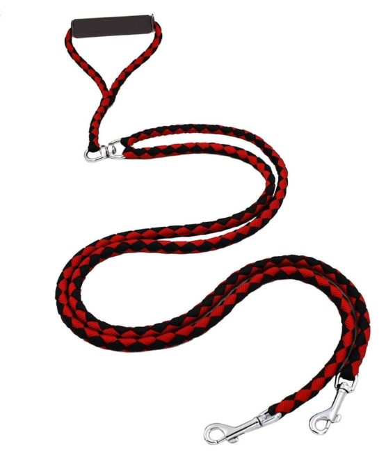 ADOGO® Dog Lead Splitter,No-Tangle Double Dog Leash for Walking and Traning 2 Dogs (Red & Black) - Image 2