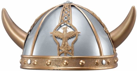 Bristol Novelty BH390 Viking Helmet, Boys, Multi-Colour, One Size