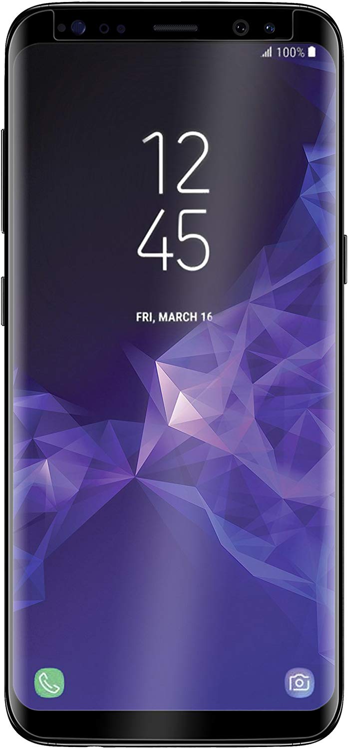 QDOS OptiGuard Glass Curve Screen Protector for Galaxy S9 - Black - Image 2