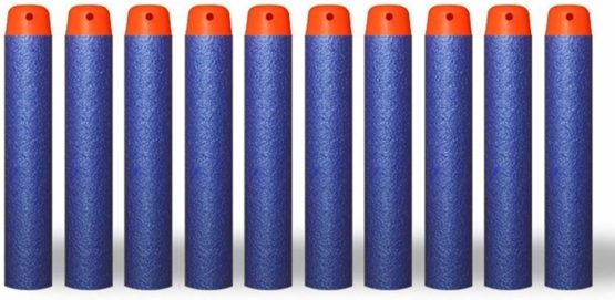 AMOSTING Refill Foam Darts for Nerf N-Strike Elite Series -Blue（only 100PCS with drawstring bag） - Image 3