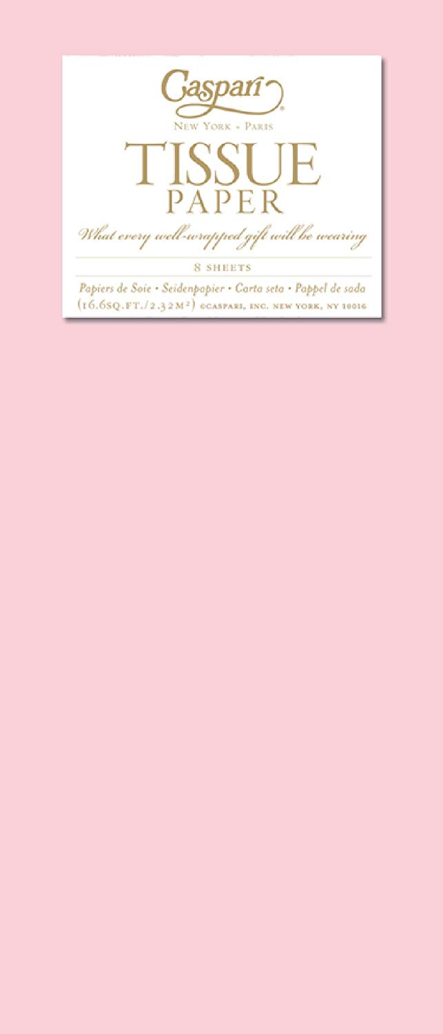 Caspari Tissue Paper, Pack of 8, Baby Pink, 8 Sheets