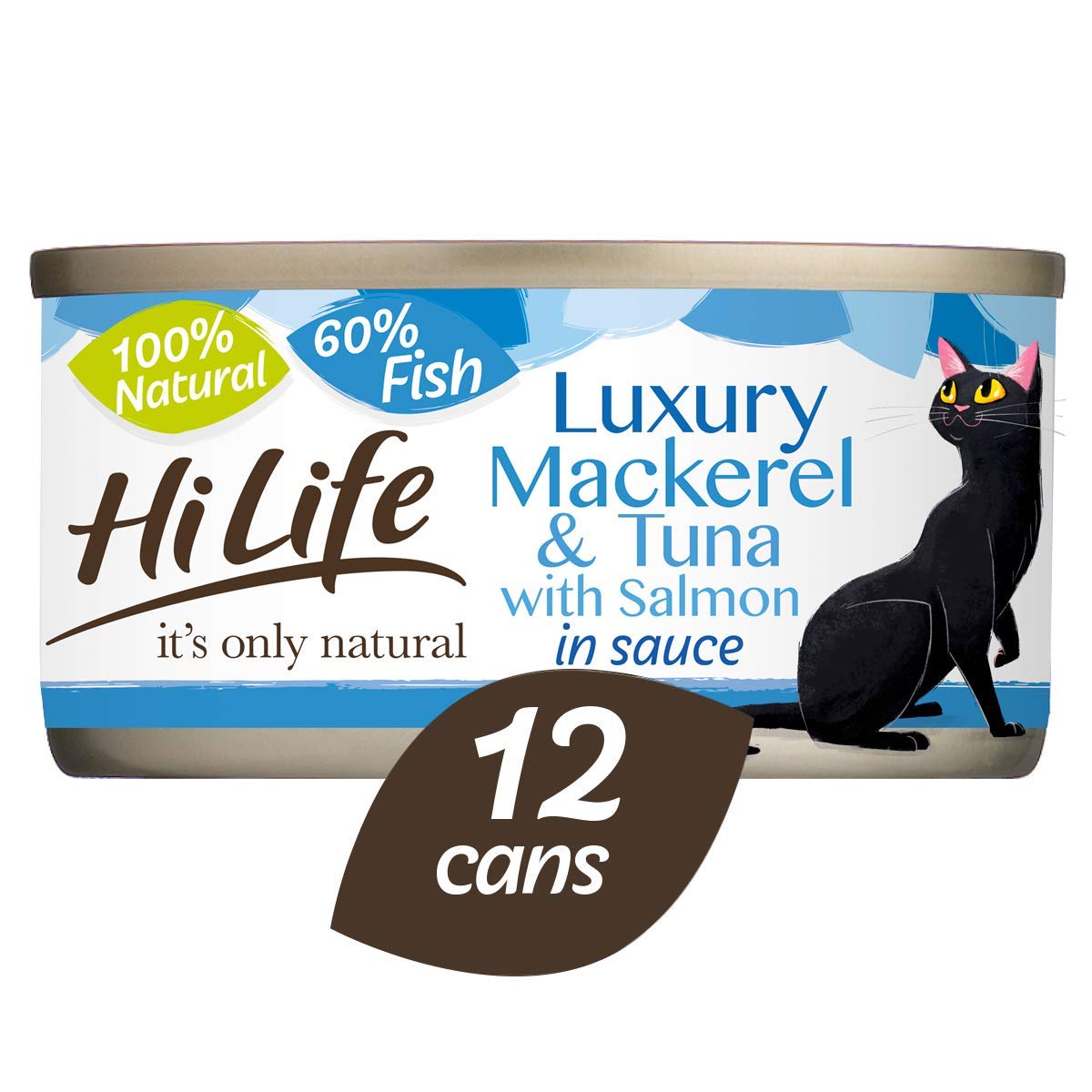 HILIFE It’s Only Natural Cat Food Luxury Mackerel, Tuna & Salmon In