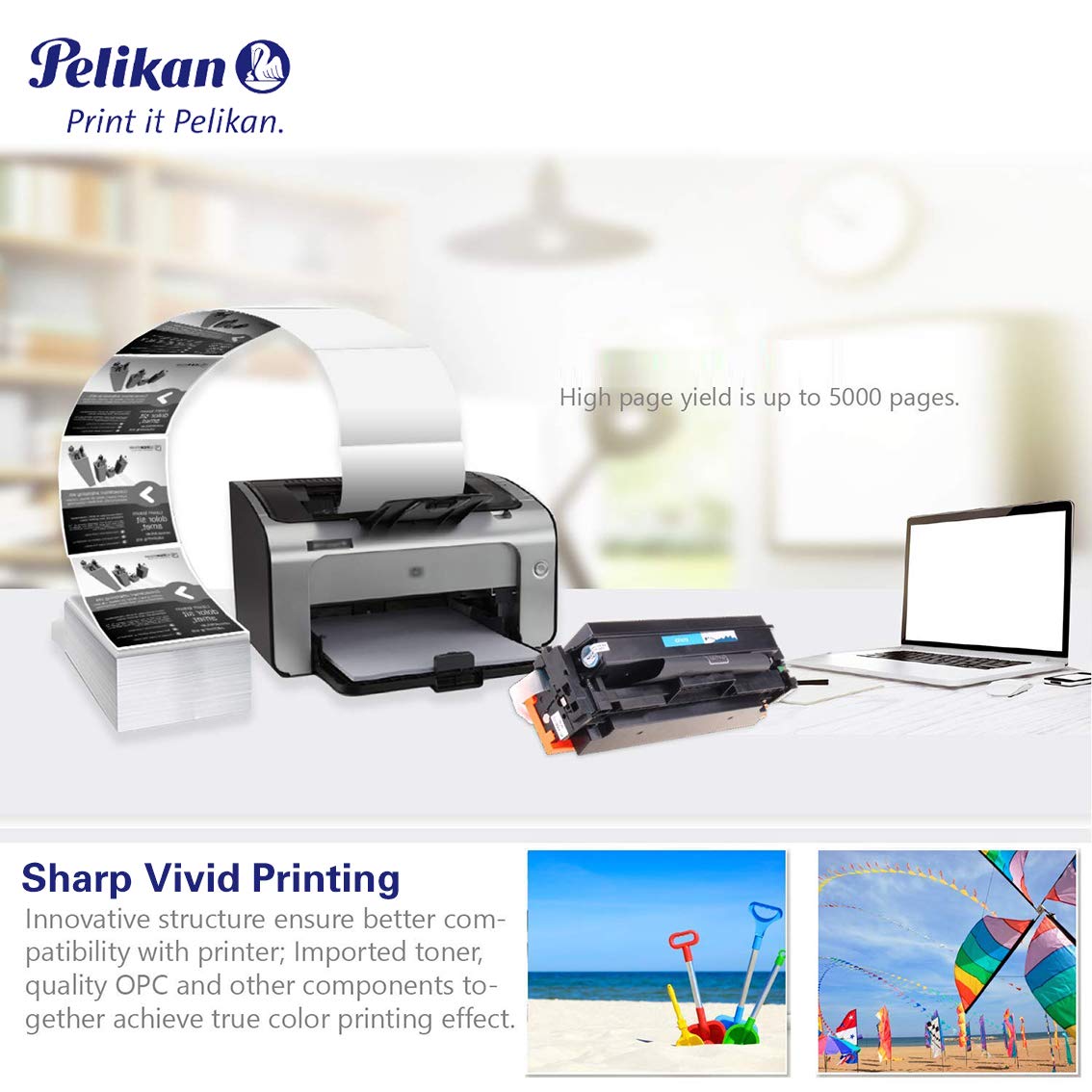 Pelikan Toner 4284273 replaces HP CF411X (for Printer HP LASERJand PRO M452DN,M452DW,M452NW,MFP M477FDW,MFP M477FDN,MFP M477FNW,MFP M377) blue - Image 4
