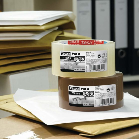 Tesa Polypropylene Packing Tape, Brown, 50 MM x 66 M - Image 2