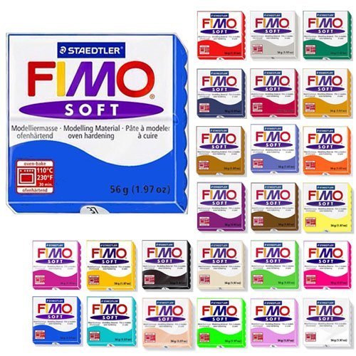 Steadtler Fimo Soft Starter Pack 12 x 57 g Multicolour Blocks, Multicoloured, 12 Blöcke