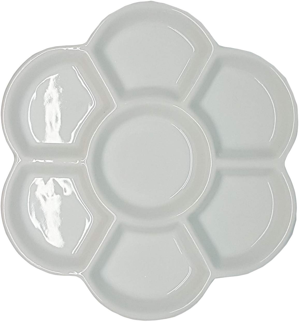 West Porcelain 7 Well Daisy Mixing Tray 6", White, 22.5 x 1 x 34 cm - Image 2