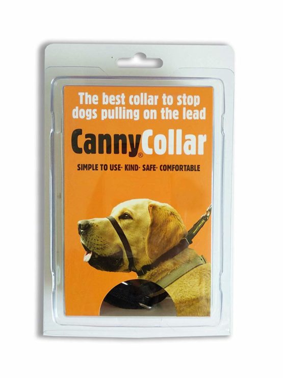 Canny Collar - The Collar For Dog Training And Walking, Simple And Effective Help With Dog Training And Helps To Stop Dogs From Pulling On The Lead, Head Collar For Dog Walking - Black (Size 3)