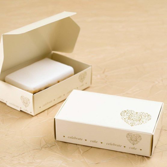 Neviti Vintage Romance Cake Box, Paper, Gold, 10 x 6.2 x 2.5 cm - Image 2