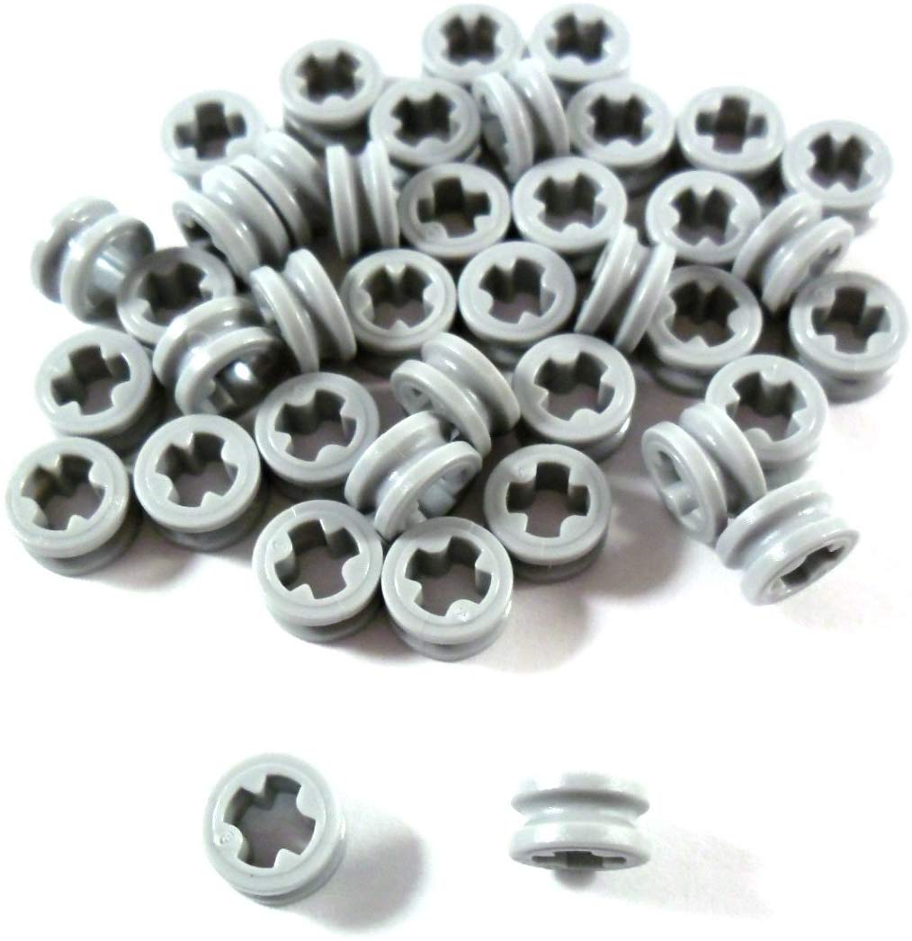 40 LEGO Technic Bush 1/2 Smooth Light Bluish Gray
