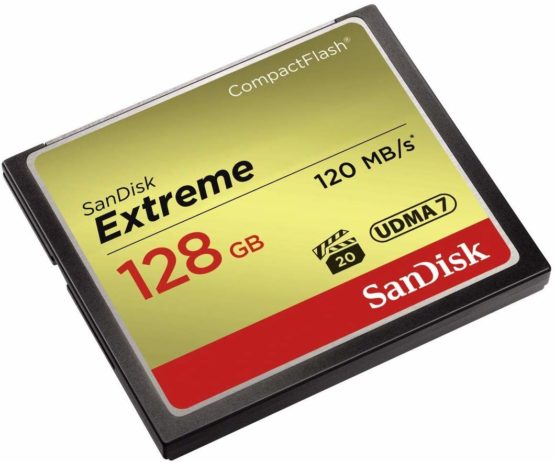 SanDisk Extreme 128 GB UDMA7 CompactFlash Card - Black/Gold - Image 2