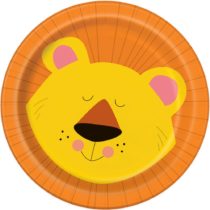Unique Party 52084 - 18cm Animal Jungle Party Plates, Pack of 8