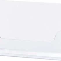 HELIT H2350902 Business Card Holder – “The Help Desk”, Dimensions 85 x 55 mm, Clear