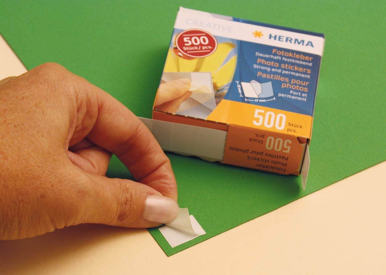 Herma Photo Stickers, 12mm x 17mm, 1000pcs, White, 12 x 17 mm - Image 2