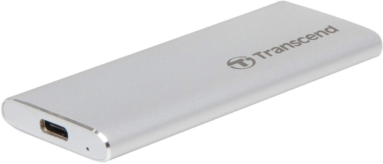 Transcend ESD240C 240GB Portable SSD, USB-C 3.1 Gen 2 10Gbps, Up to 520MB/s External SSD for PC Laptops