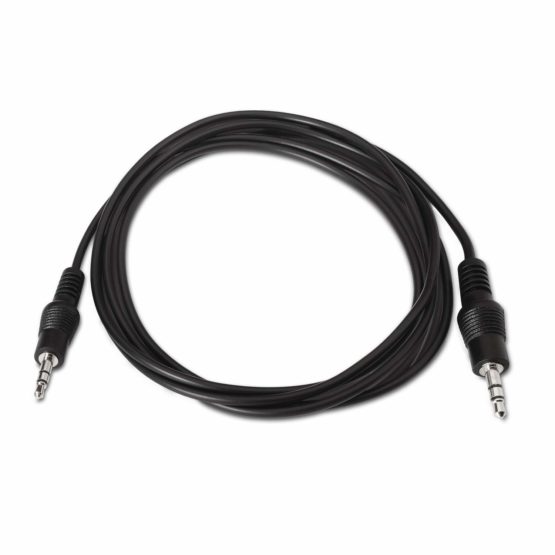 AISENS A128 – 0141 – CABLE AUDIO JACK 3.5 Stereo, 0.3 m Black - Image 2